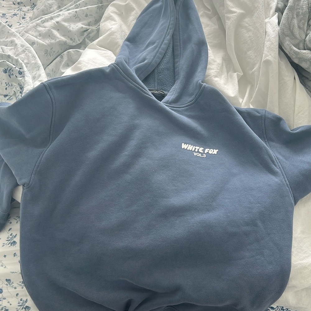 White fox hoodie